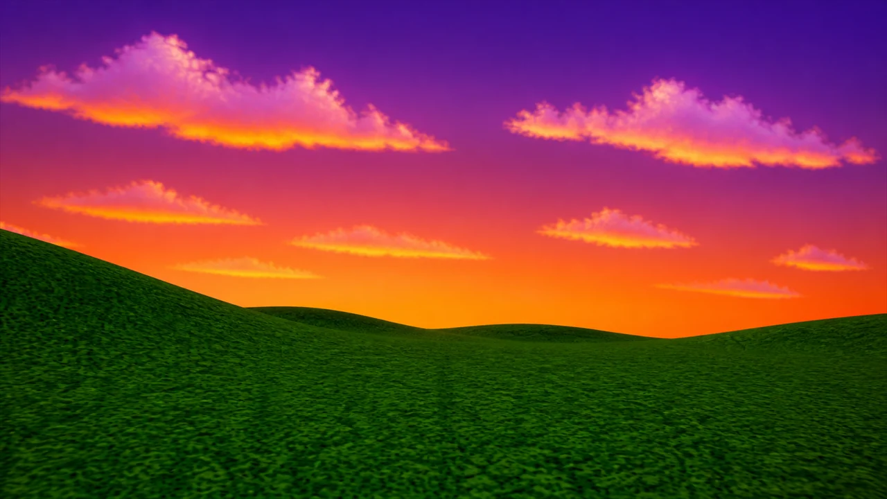 The hill at dusk