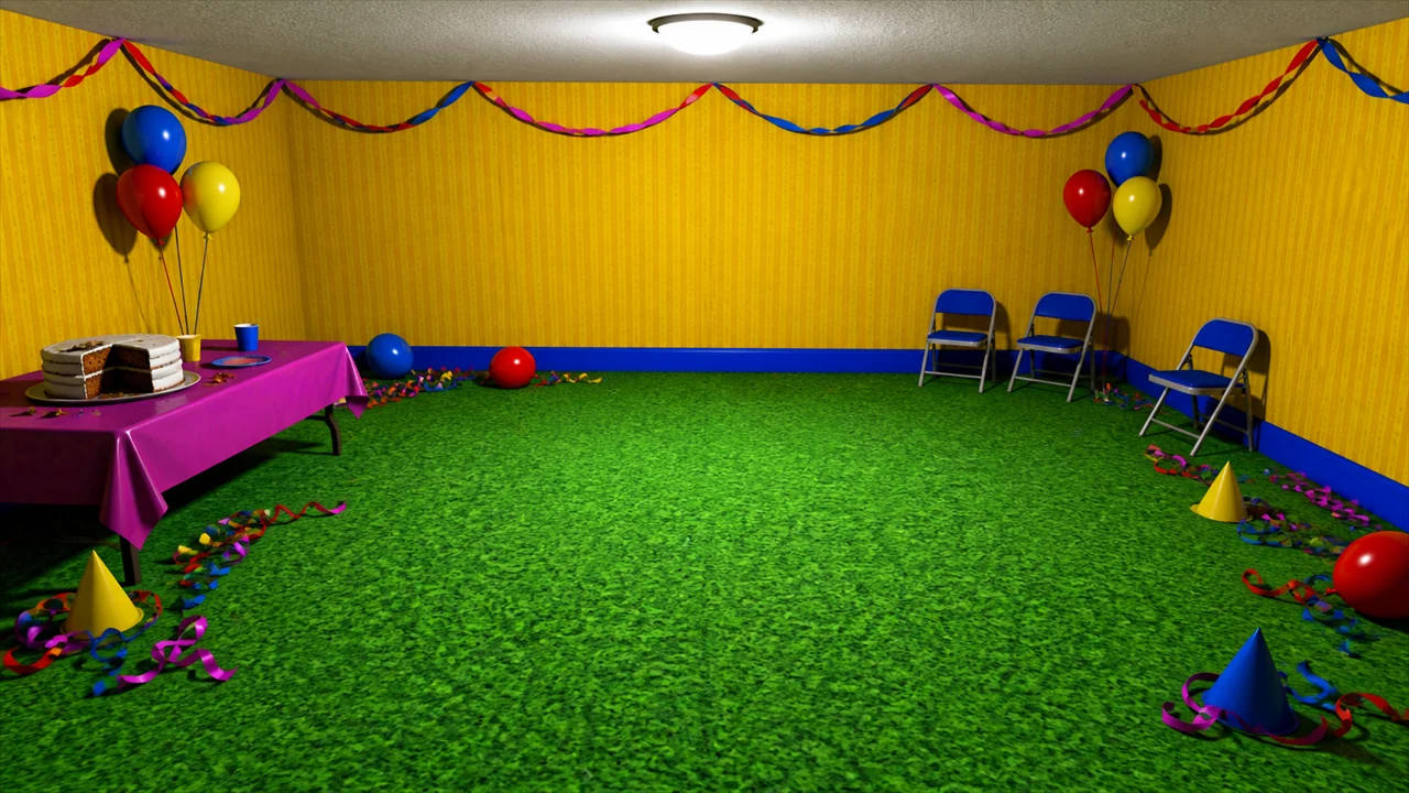 A room after a party